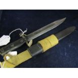 Bayonet: LIA3 knife bayonet with plastic scabbard and web frog. Australian ownership 'D' to ricasso.