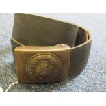 German Army steel standard issue belt and buckle.