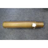 German 1942, 6 PDR brass allied shell case.