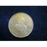 Bolivian Commemorative Medalet, bronze d.29mm: Antonio de Sucre 1895 / Centenary of Ecuador and