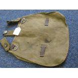 German Bread bag tan finish maker marked mdl IV/57. German army issue.