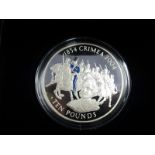 Jersey £10 2004 (5oz) Silver Proof "Crimea" FDC boxed but no certificate