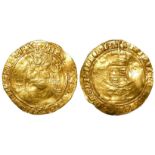 Henry VIII gold half-sovereign, Southwark Mint, mm. S, 'E' below reverse shield, with sceptre, Spink