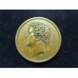 British Commemorative Medallion, bronze d.58mm: Joshua Reynolds, Art Union of London 1845 by A.J.