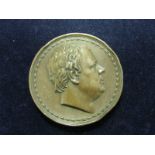 British Commemorative Medallion, bronze or bronze laminate d.61mm: The Sir Walter Scott Medal