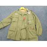 German army copy uniform with jacket trousers side hat