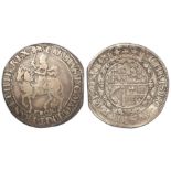 Charles I silver halfcrown, wt.13.63g., York Mint Group 2, Type 7, mm. Lion, reverse:- Frosted