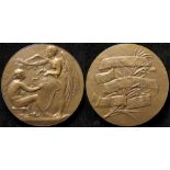 British Academic Medal, bronze d.57mm: A.S. Cope and J.W. Nicol's School of Painting Medal by