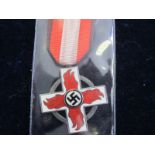 German Fire Brigade Bravery Cross Nazi era, enamelled, GVF