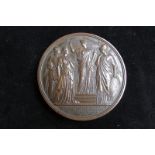 British Commemorative Medallion, bronze d.76mm: Recovery of the Prince of Wales, National