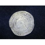 Elizabeth I silver shilling, Second Coinage [1560-1561], mm. Martlet, Spink 2555, full, round,