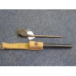 Bayonet: No 4 MK3 (welded socket). In its plastic scabbard with web frog. Good condition.