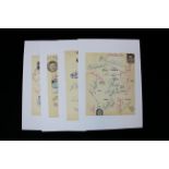 Football - season 1950/51 Autographed pages mounted on white cards, Stock x17, Man City x13,