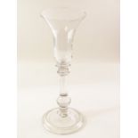Glass - Baluster 18th century solid base good condition Glass