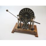 Late Victorian Wimshurst machine which is an electrostatic generator designed by James Wimshurst