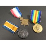 1915 Star Trio to 15352 Pte Frederick Charles Ludditt 15th Hussars. Killed In Action 30/3/1917. Born