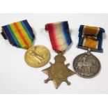 1915 trio to 4381 Pte Edward Holt Rifle brigade comes with original discharge and character