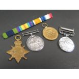 1915 Star Trio and India General Service Medal with Afghanistan NWF 1919 clasp to 2497 Pte W J