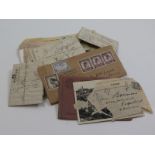Belgium - fine selection of pre stamp and early stamped envelopes from c1800's, plus some Railway