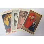 Charley's Aunt posters at different theatres, two with Punch & Judy (4)