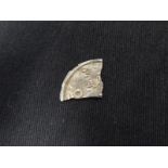 Farthing sized fragment of an Anglo-Saxon silver penny probably of Aethelstan, Small Cross /