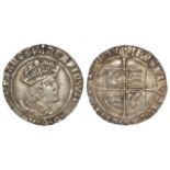 Henry VIII silver groat, Second Coinage [1526-1544], mm. Arrow, Laker Bust D, Lombardic lettering,