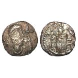 Anglo-Saxon silver sceat, Secondary Phase, c.710-c.760, Series K, Type 20, obverse:- Diademed bust