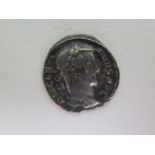 Diocletian silver argenteus, Trier Mint 295-297 A.D., reverse reads:- VICTORIA SARMAT, in exergue '