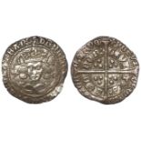 Henry VI, First Reign [1422-1461] silver groat, London Mint, Annulet Issue [1422-1430] mm. Pierced