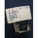Box of various collections in albums, stockbooks, a tub, etc. British Commonwealth and World (qty)