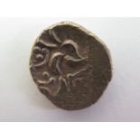 Ancient British gold stater of the Corieltauvi, Kite Type with diamond shaped box containig