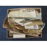 Box of interesting Commercial Mail from around the World and Commonwealth c1940's (qty)