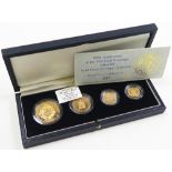 Four coin set 1989 (£5, £2, Sovereign & Half Sovereign). FDC boxed as issued (scarce)