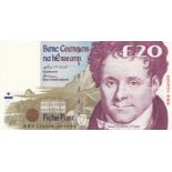 Ireland, Central Bank of, £20 "BBB" replacement issue P77 r3, Unc