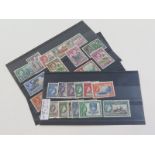 British Commonwealth sets on stockcards, Fine Mint, Solomon Islands SG60/72, Virgin Islands SG110/
