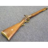19th century 1844 pattern yeomanry carbine lock stamped VR Tower 1844 with various proof marks to
