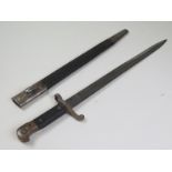 Bayonet: An 1887 MKII sword bayonet for the Martini Henry rifle. W/D marked and made by Wilkinson.