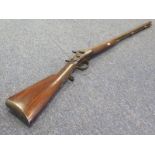 19th Century double barrel percussion shot gun by Holmes very nice gun drum and nipple conversion