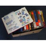 British Commonwealth - Banana box housing Twelve large stockbooks containing mainly post 1953 mint/