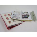 China collection on leaves, early to modern range, mint & used, in red folder and small stockbook (