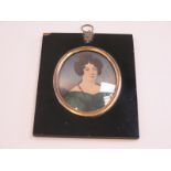 Well executed and fine quality regency period portrait miniature of a young lady circa 1835