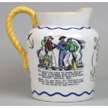Royal Doulton 1930's Sea Shanty jug decorated with verses to three sides