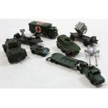 Selection of military based Dinky and lone star vehicles