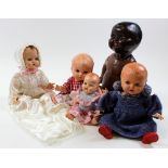 Five 1950's and 60's childrens dolls
