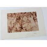 Sir William Russell Flint artist signed print "essay in the picturesque" additional proof" stamped