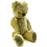 Teddy bear approx 34cm high marked on feet "Made Exclusively for HARRODS" by Merrythought