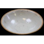 Song dynasty Chinese bowl with early biscuit grey celadon glaze