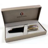 Sheaffer Pen set in original case, including Fountain Pen, and matching ball point pen, both with