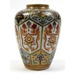 Exquisitely decorated early 20th century Japanese vase highlighted in gilt and painted with