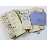 A large collection of 19th century indentures some with wax seals. Some on vellum, all in very